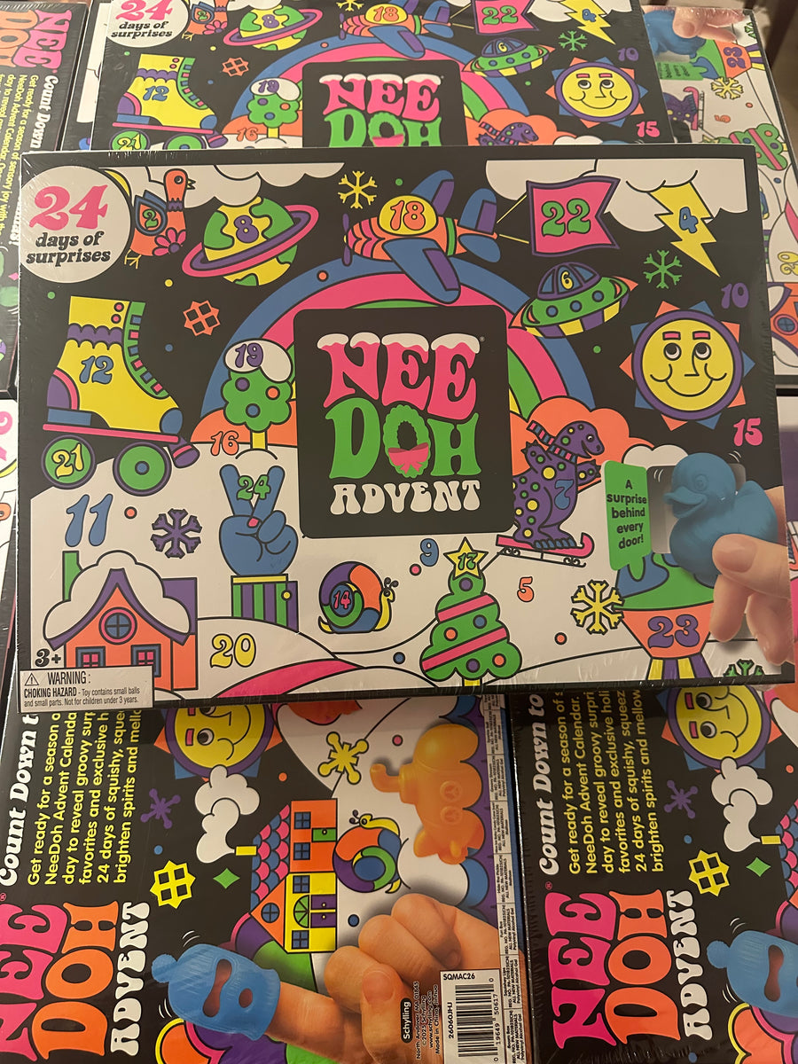 Customer photo of NeeDoh Advent Calendar boxes stacked together